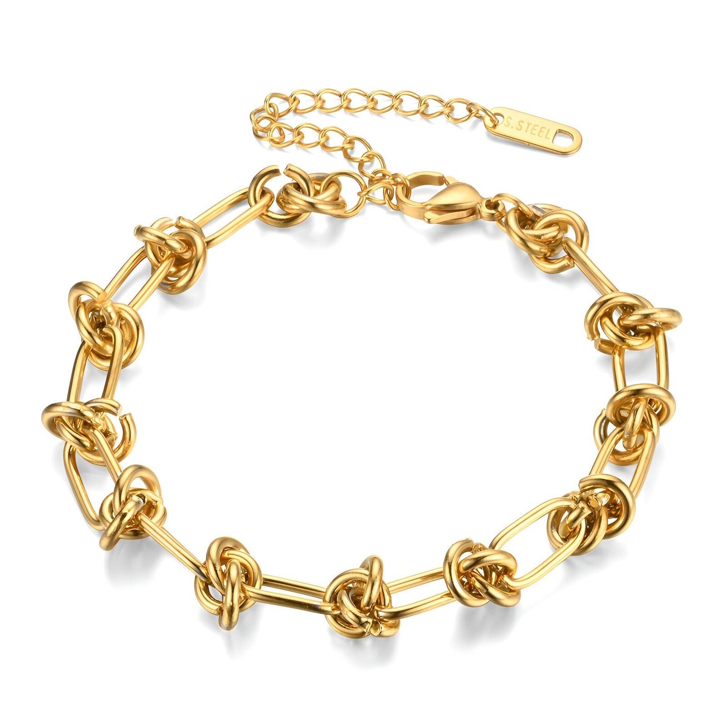 18K Gold plated- Knot bracelet