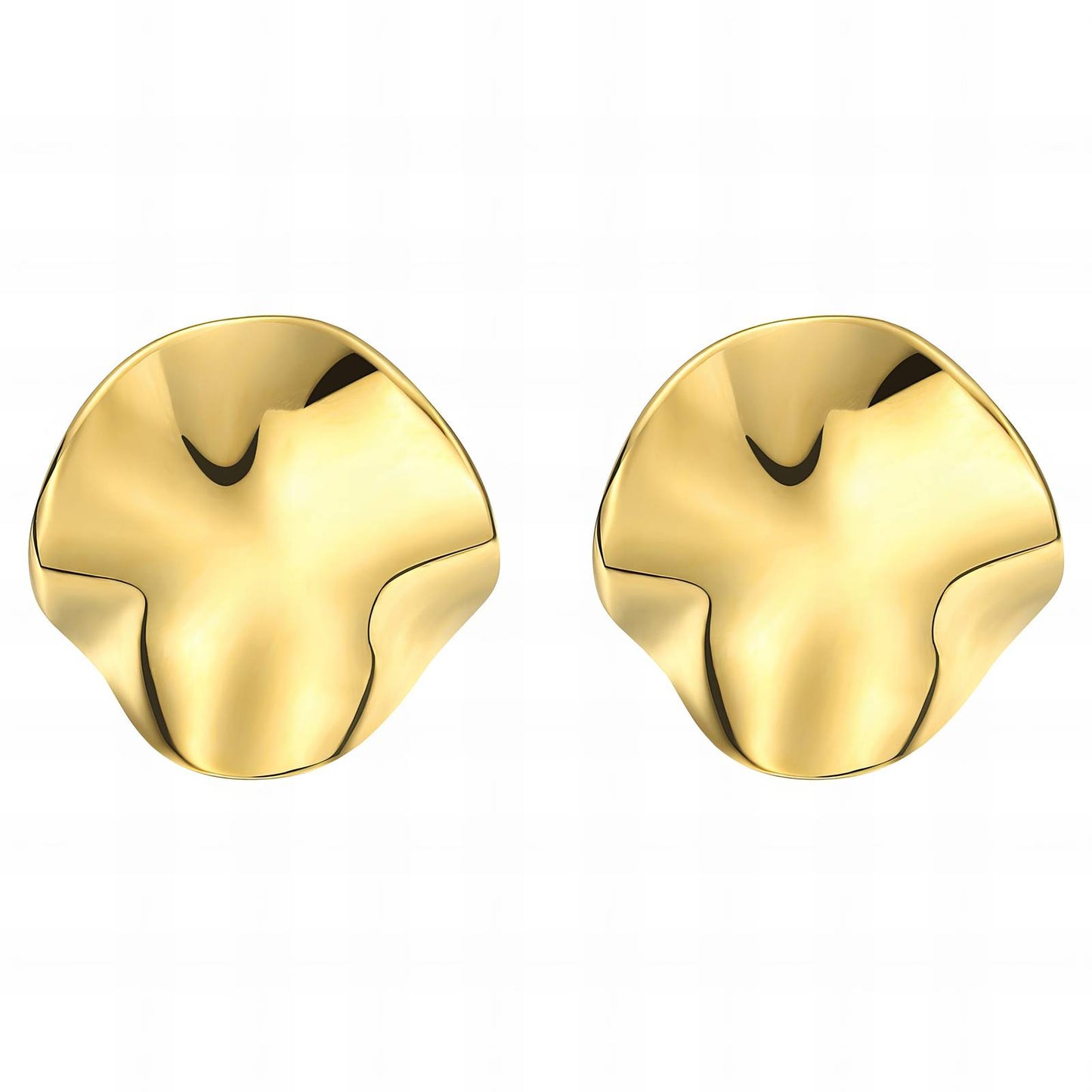 Trendy abstract earring studs