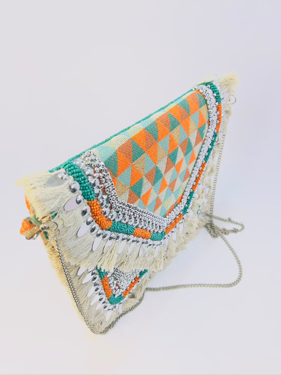 Colorful Bohemian Banjara Beaded Handbag Multicolour