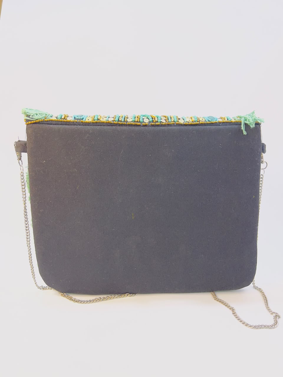 Colorful Bohemian Banjara Beaded Handbag Green
