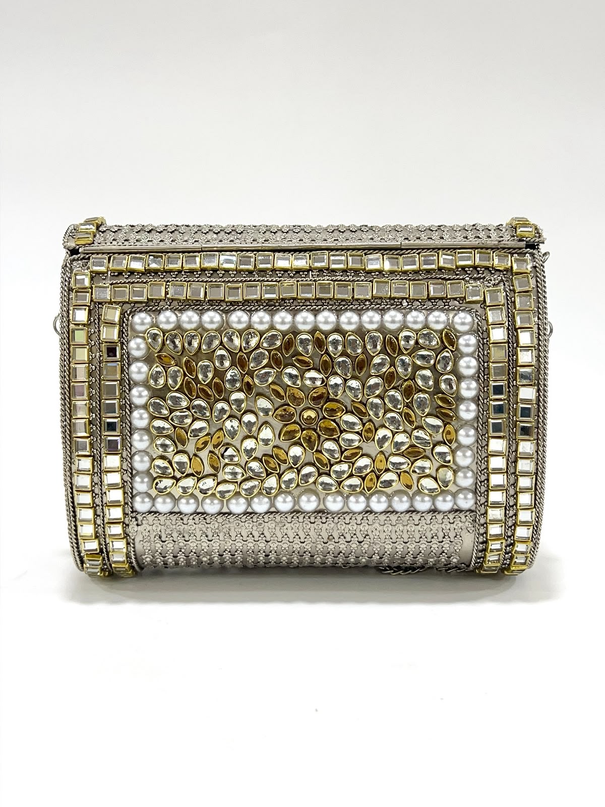 Artisan Glow Kundan Clutch Box